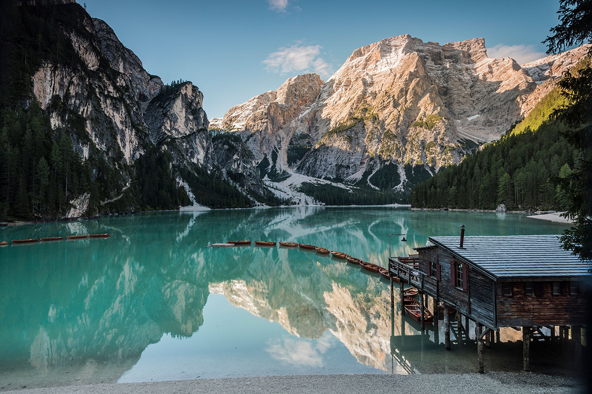 The most beautiful lake in the Dolomites