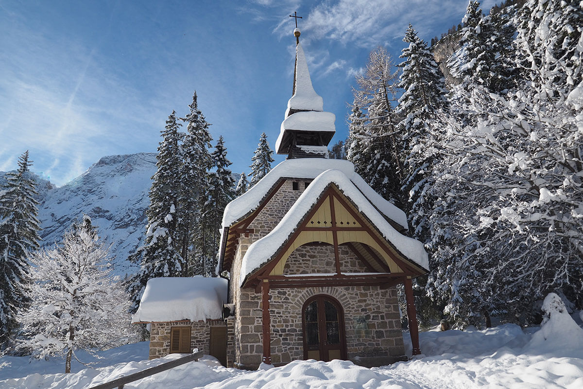 Ski mountaineering Lake Braies